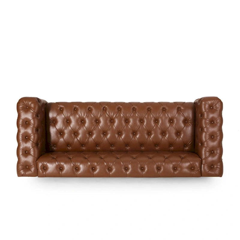 Sagewood Transitional Deeply Tufted Sofa by Christopher Knight Home