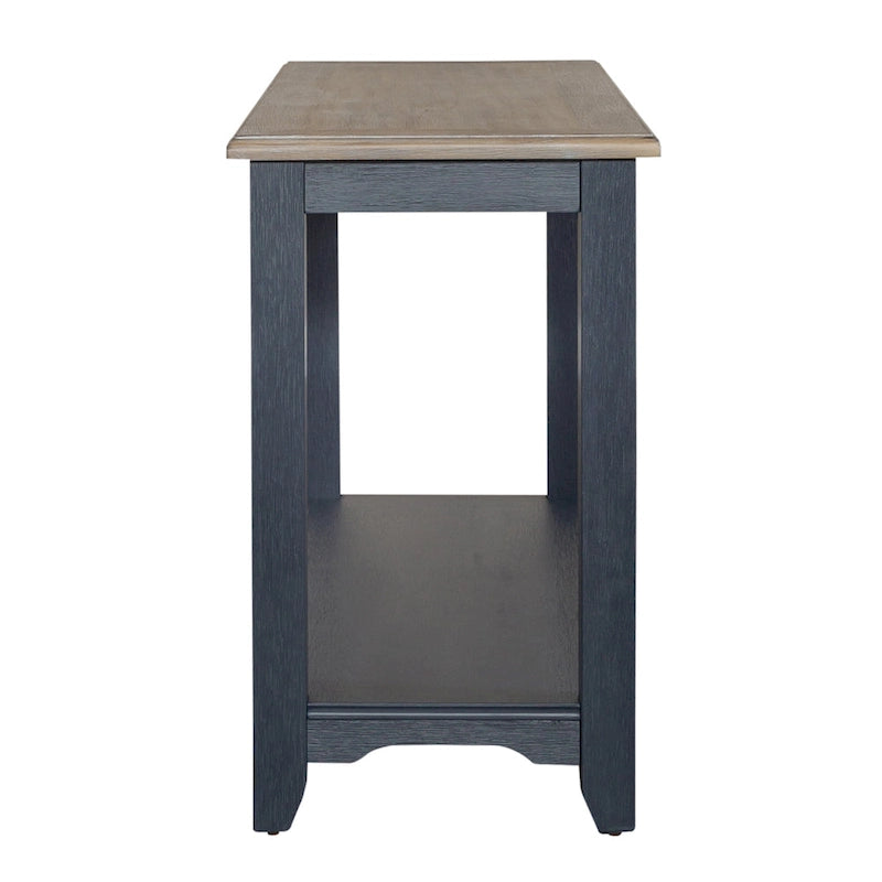 Summerville Navy Wire Brushed Sofa Table Living Room Accent
