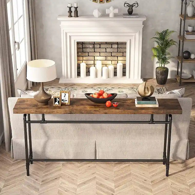 Console Table, 70.9 Narrow Long Entryway Table for Living Room - 11.81D x 70.85W x 35.43H