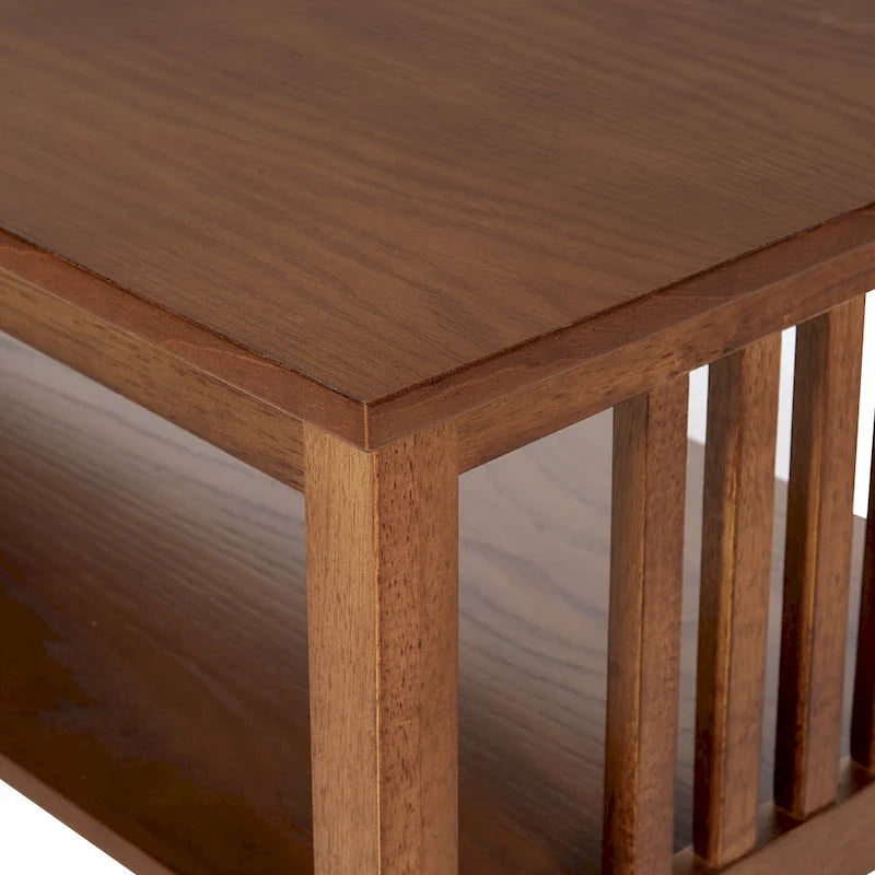 Porch & Den Clifton Mission Medium Oak Finish Coffee Table