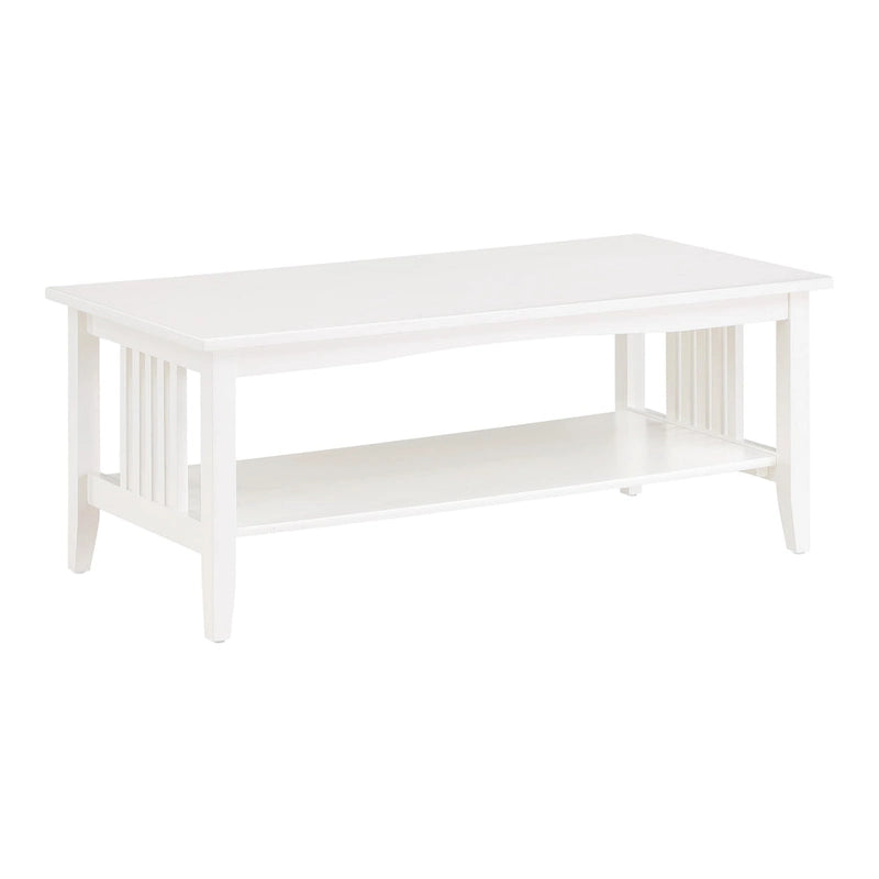 Porch & Den Clifton Mission Medium Oak Finish Coffee Table