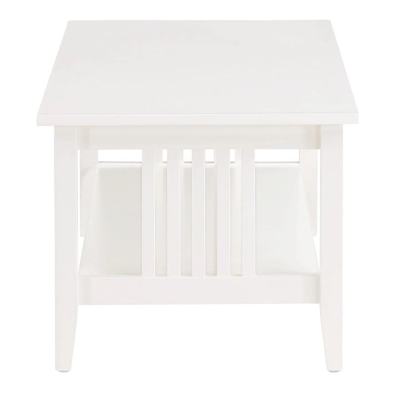 Porch & Den Clifton Mission Medium Oak Finish Coffee Table