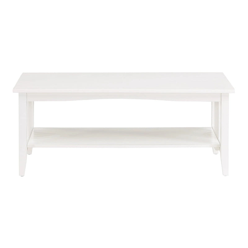 Porch & Den Clifton Mission Medium Oak Finish Coffee Table