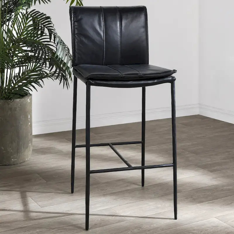 Classic Home Tuscan Leather Bar and Counter Stool