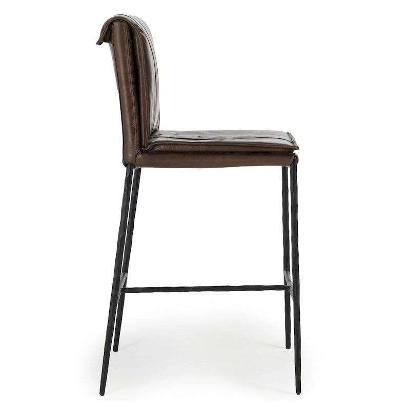 Classic Home Tuscan Leather Bar and Counter Stool