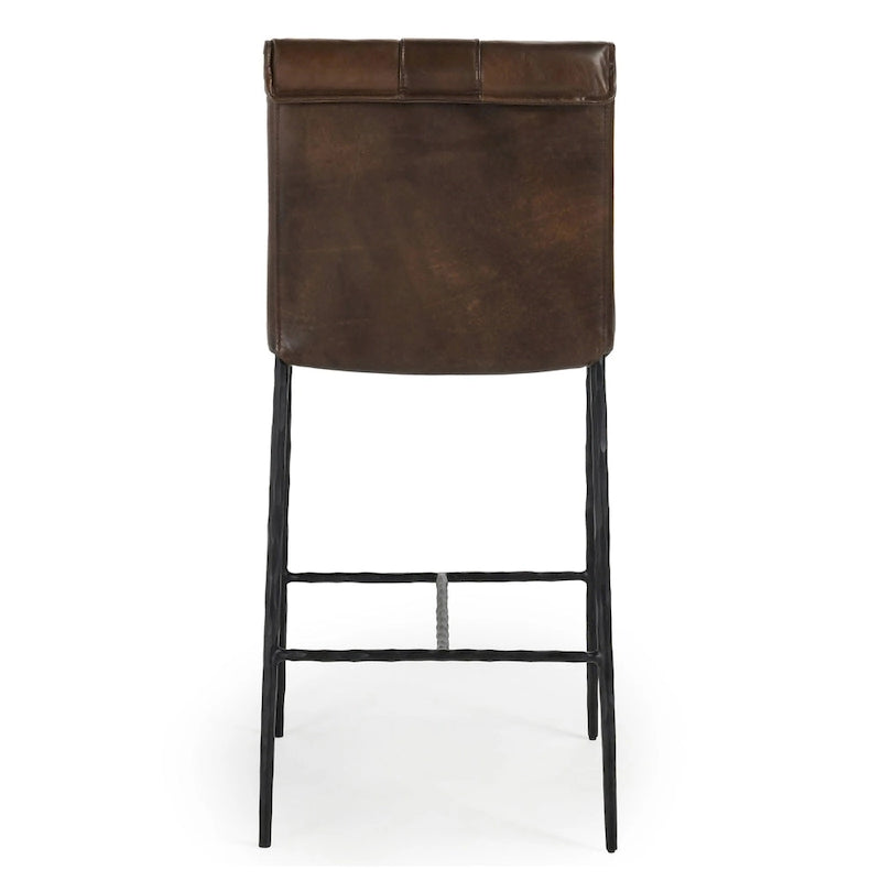 Classic Home Tuscan Leather Bar and Counter Stool
