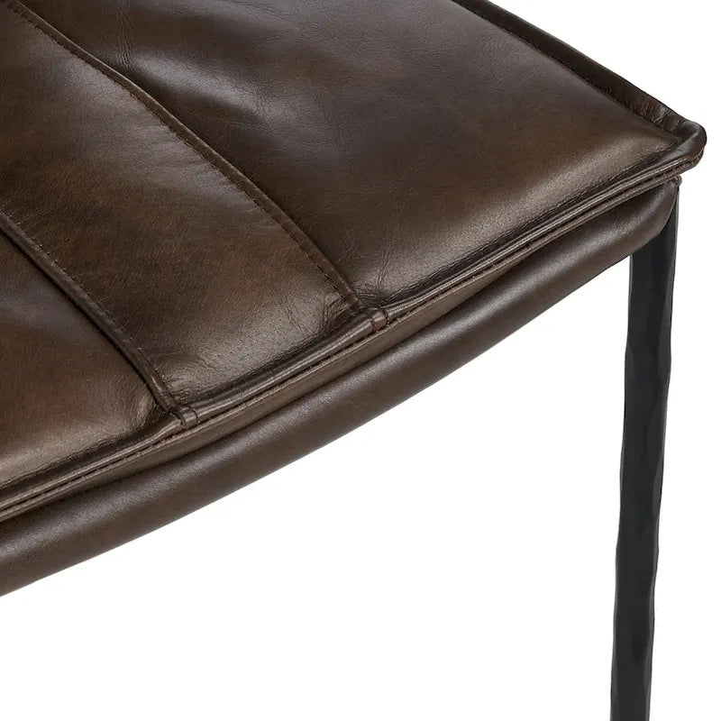 Classic Home Tuscan Leather Bar and Counter Stool
