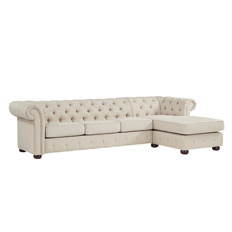 Knightsbridge Chesterfield 4-Seat Sofa and Chaise by iNSPIRE Q Artisan