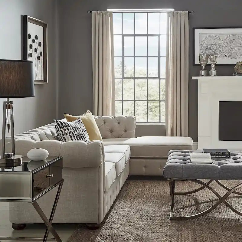 Knightsbridge Chesterfield 4-Seat Sofa and Chaise by iNSPIRE Q Artisan