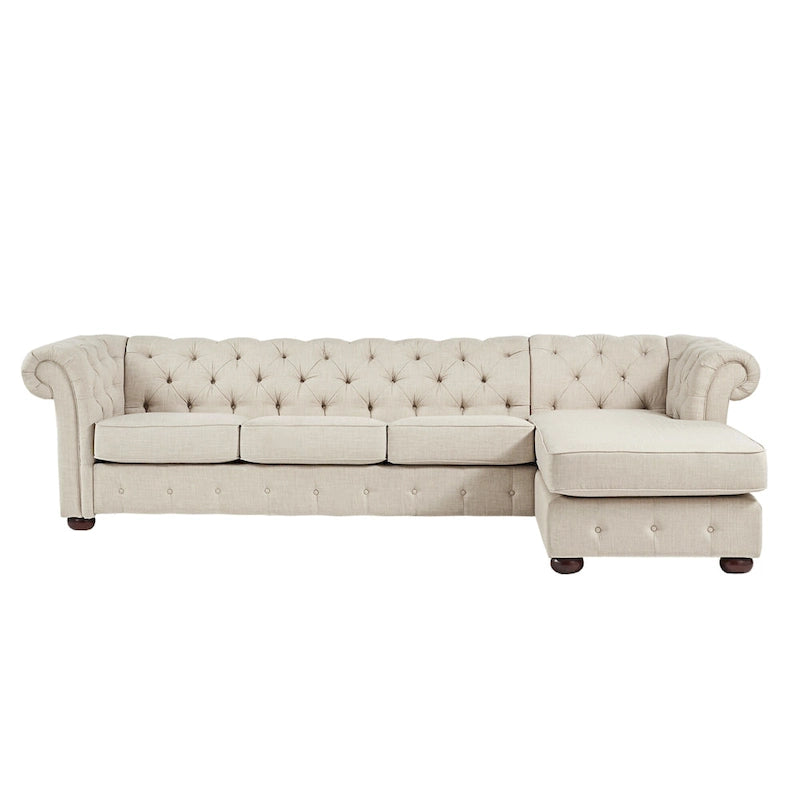 Knightsbridge Chesterfield 4-Seat Sofa and Chaise by iNSPIRE Q Artisan