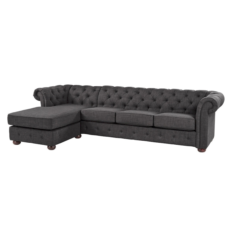 Knightsbridge Chesterfield 4-Seat Sofa and Chaise by iNSPIRE Q Artisan