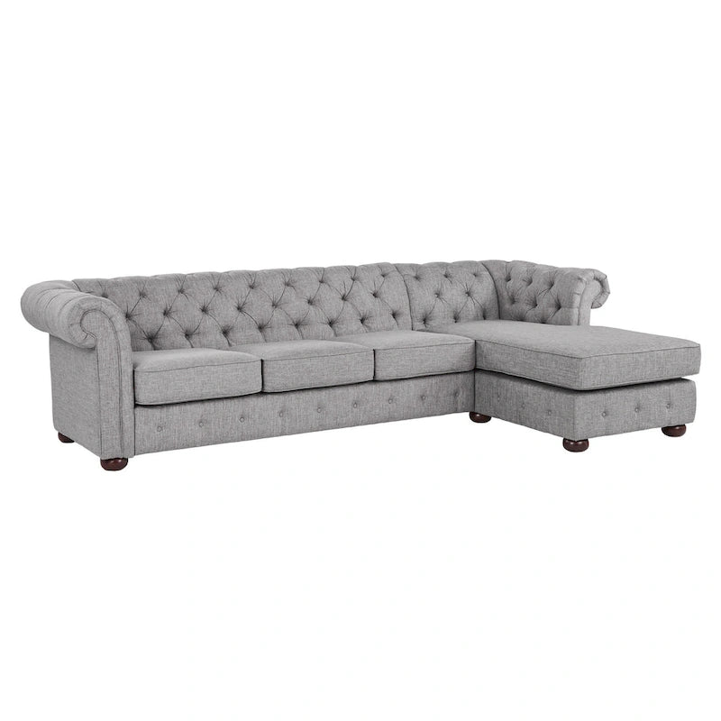 Knightsbridge Chesterfield 4-Seat Sofa and Chaise by iNSPIRE Q Artisan