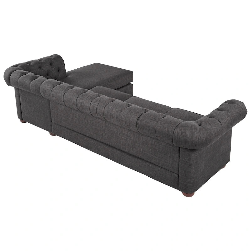 Knightsbridge Chesterfield 4-Seat Sofa and Chaise by iNSPIRE Q Artisan