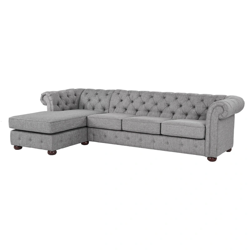Knightsbridge Chesterfield 4-Seat Sofa and Chaise by iNSPIRE Q Artisan