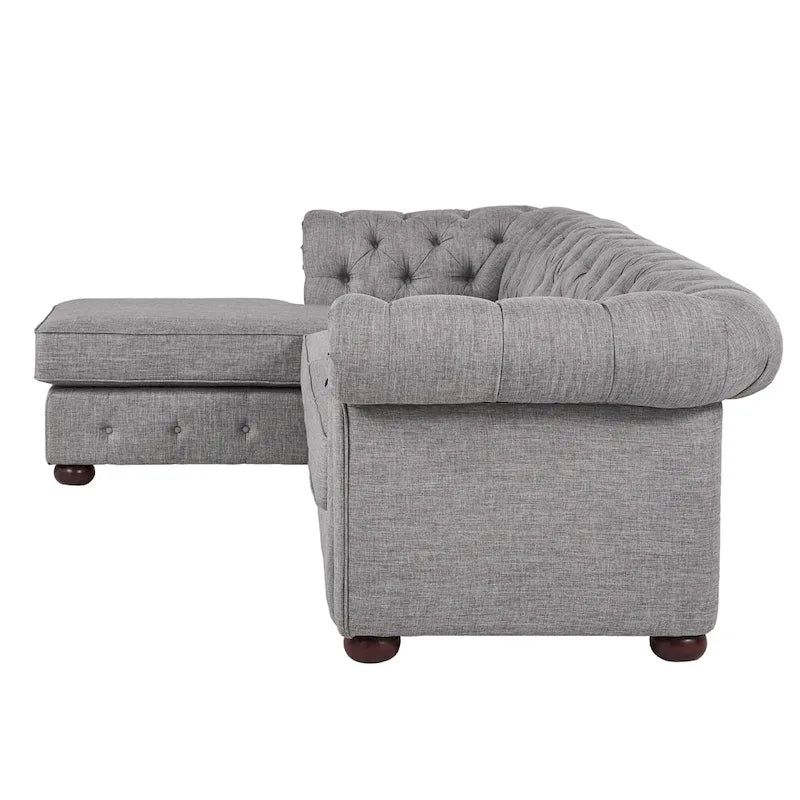 Knightsbridge Chesterfield 4-Seat Sofa and Chaise by iNSPIRE Q Artisan