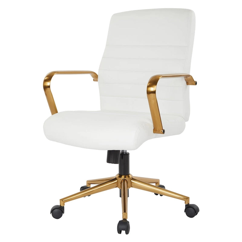Baldwin Mid-Back Faux Leather Chair