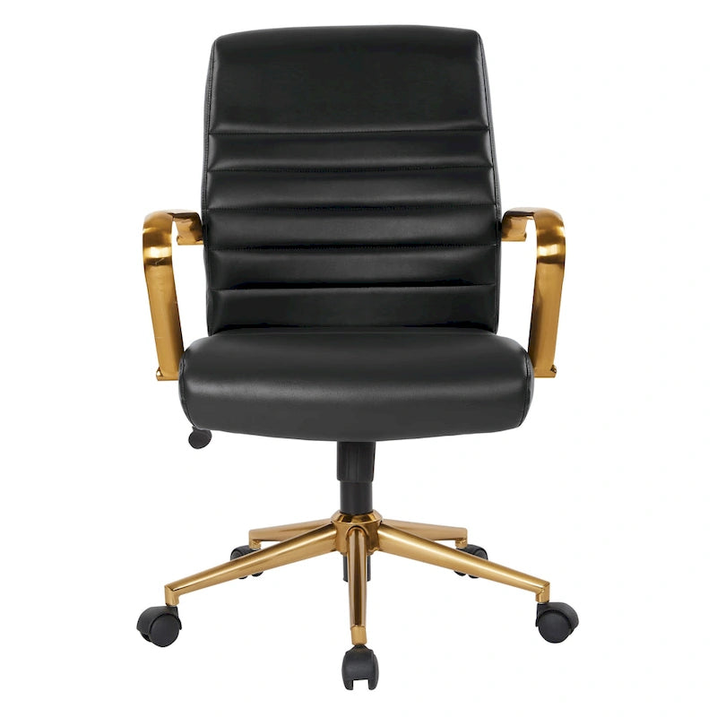 Baldwin Mid-Back Faux Leather Chair