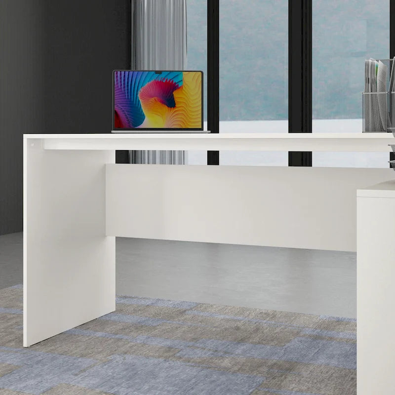 Kerrogee Computer Desk L-Shaped Corner Desk Workstation Reversible