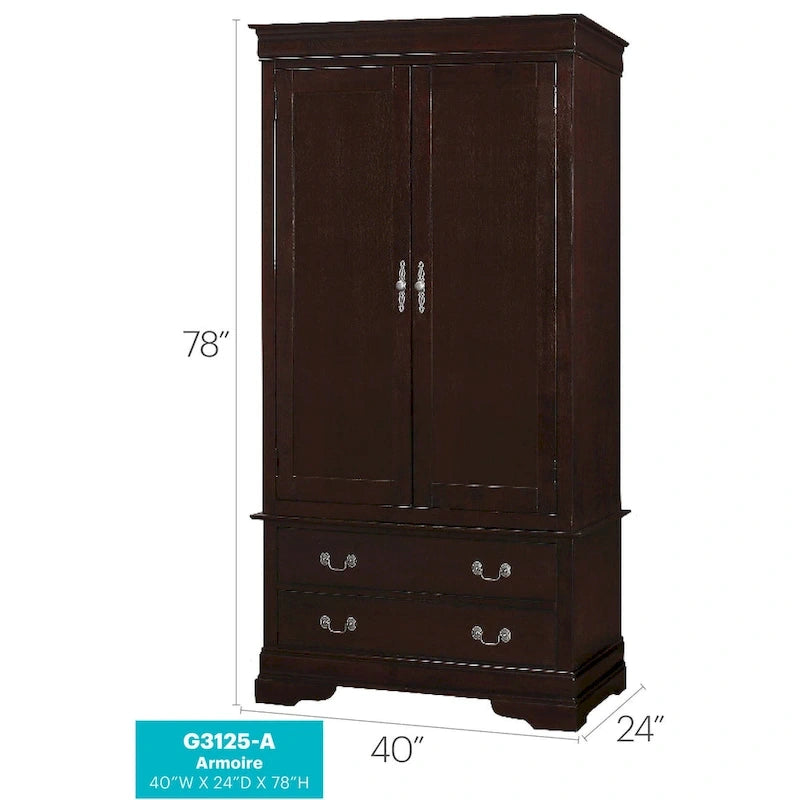 Louis Phillipe Armoire - N/A
