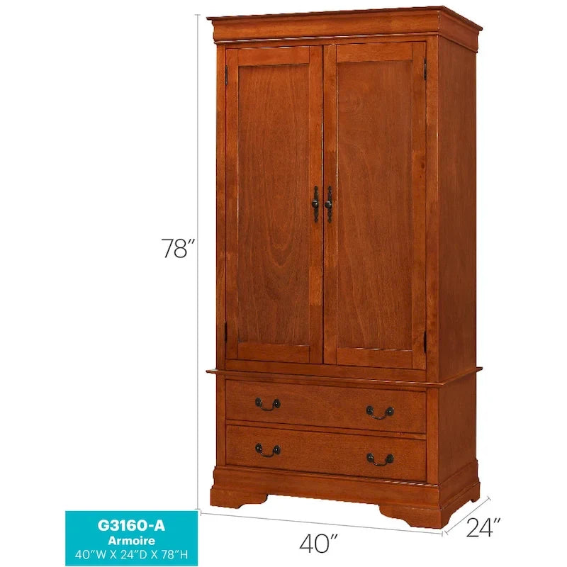 Louis Phillipe Armoire - N/A