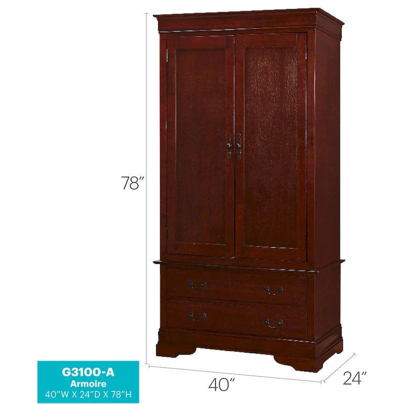 Louis Phillipe Armoire - N/A