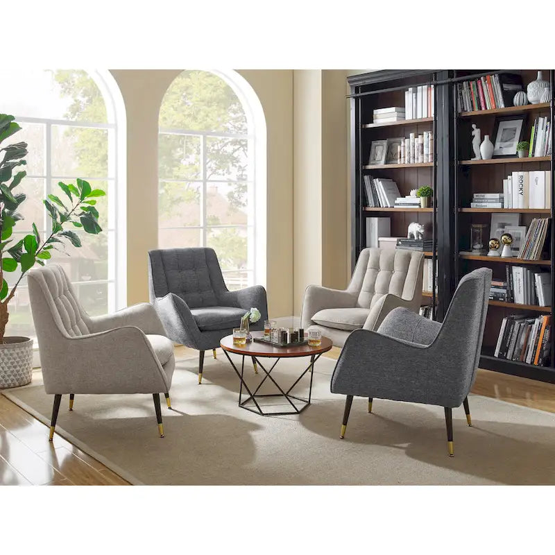 Art Leon Mid-century Modern Accent Arm Chair (SET OF 2)