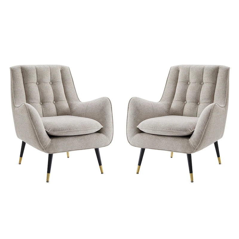 Art Leon Mid-century Modern Accent Arm Chair (SET OF 2)