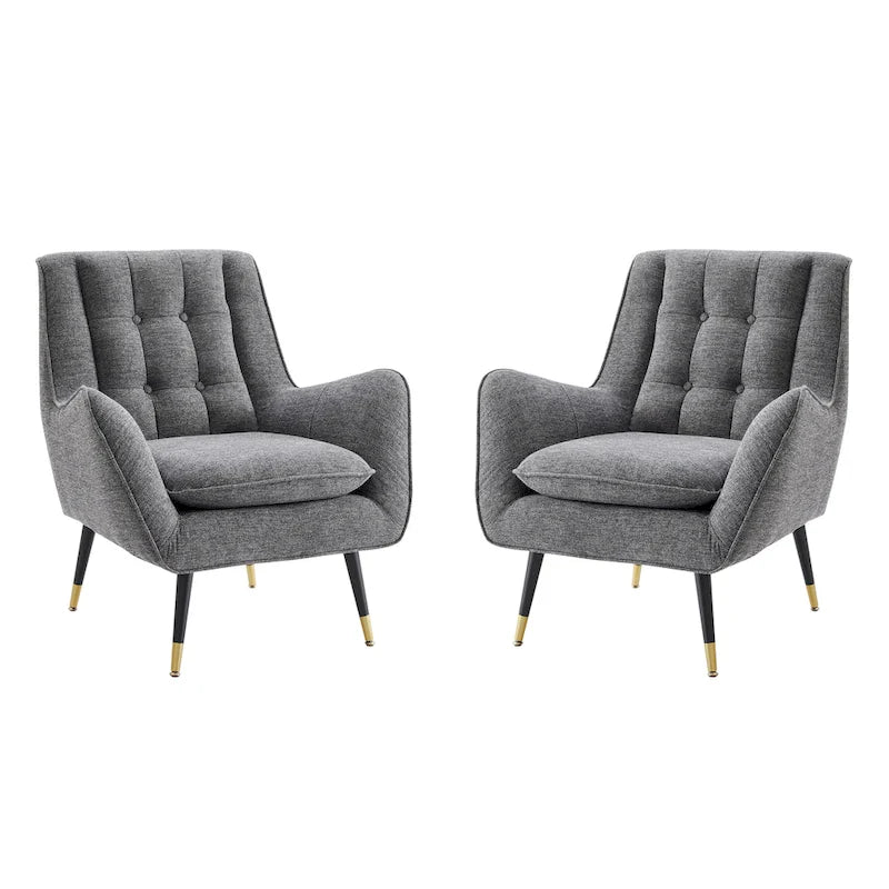 Art Leon Mid-century Modern Accent Arm Chair (SET OF 2)