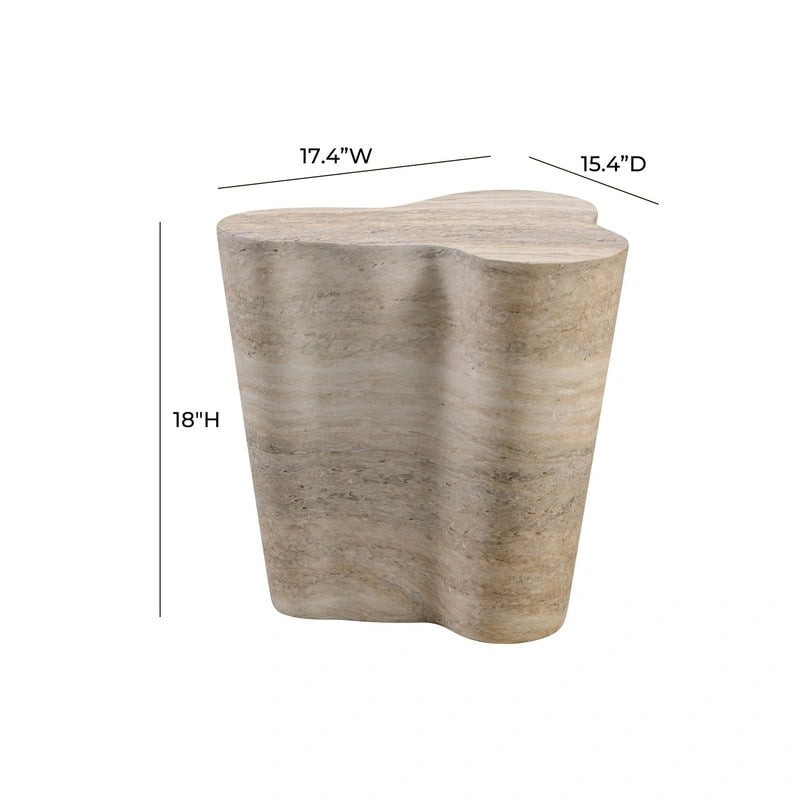 Slab Concrete Short Side Table