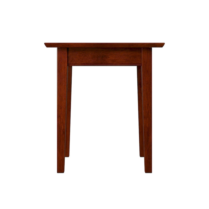 AFI Shaker End Table with Charger in Walnut