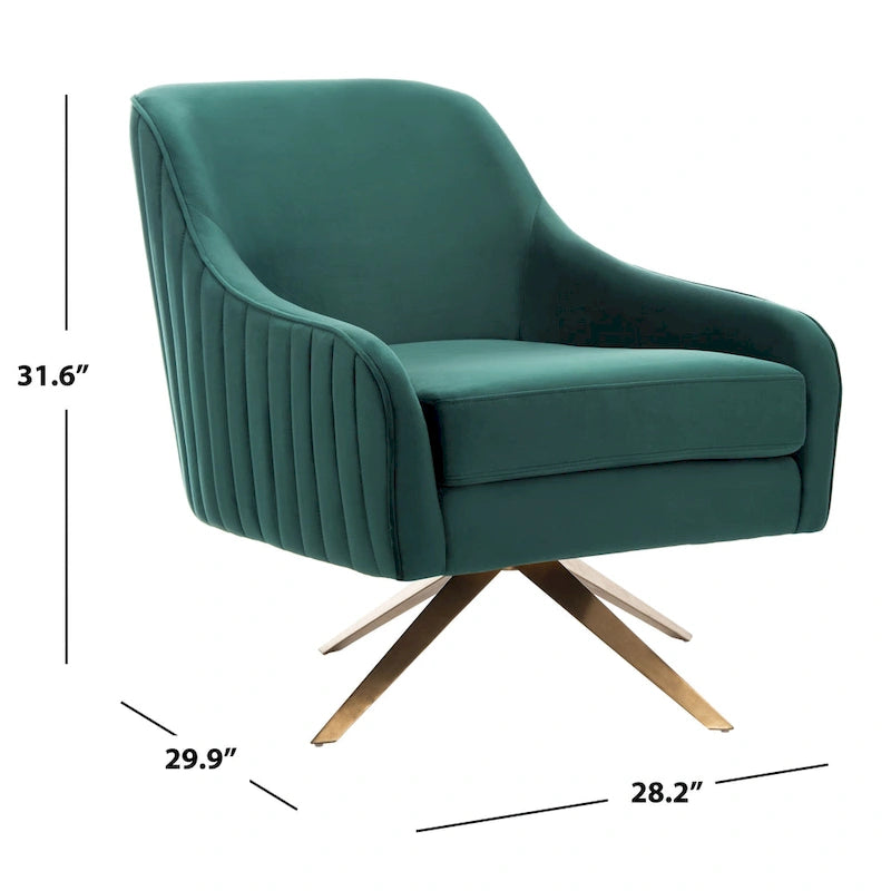 SAFAVIEH Couture Gitza Channeled Accent Chair - 28Wx30Dx32H