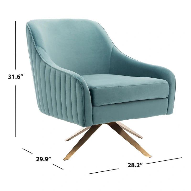 SAFAVIEH Couture Gitza Channeled Accent Chair - 28Wx30Dx32H