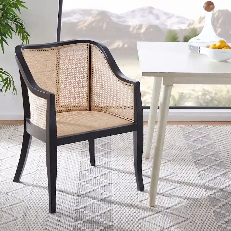 SAFAVIEH Olar Cane Dining Chair - 23.6 x 23.8 x 32.7 - 24Wx24Dx33H