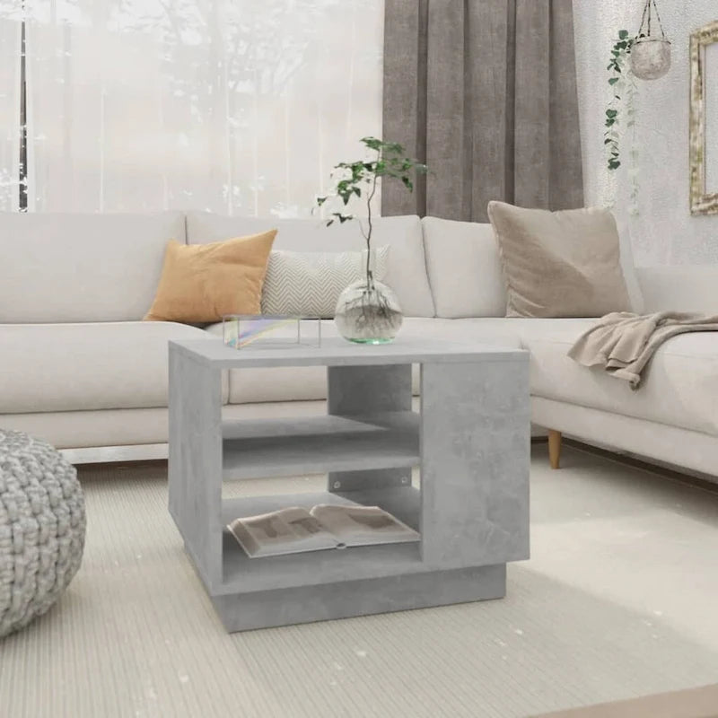 vidaXL Coffee Table Accent End Side Sofa Table for Living Room Engineered Wood - 21.7 x 21.7 x 16.9