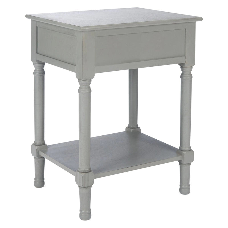SAFAVIEH Eleanore 1-Drawer Lower Shelf Nightstand Accent Table - 19 W x 15.8 L x 26 H - 19Wx16Dx26H