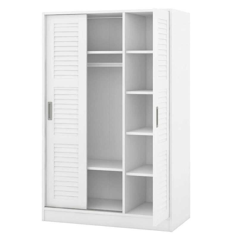 Nestfair 3-Door Shutter Wardrobe with Shelves