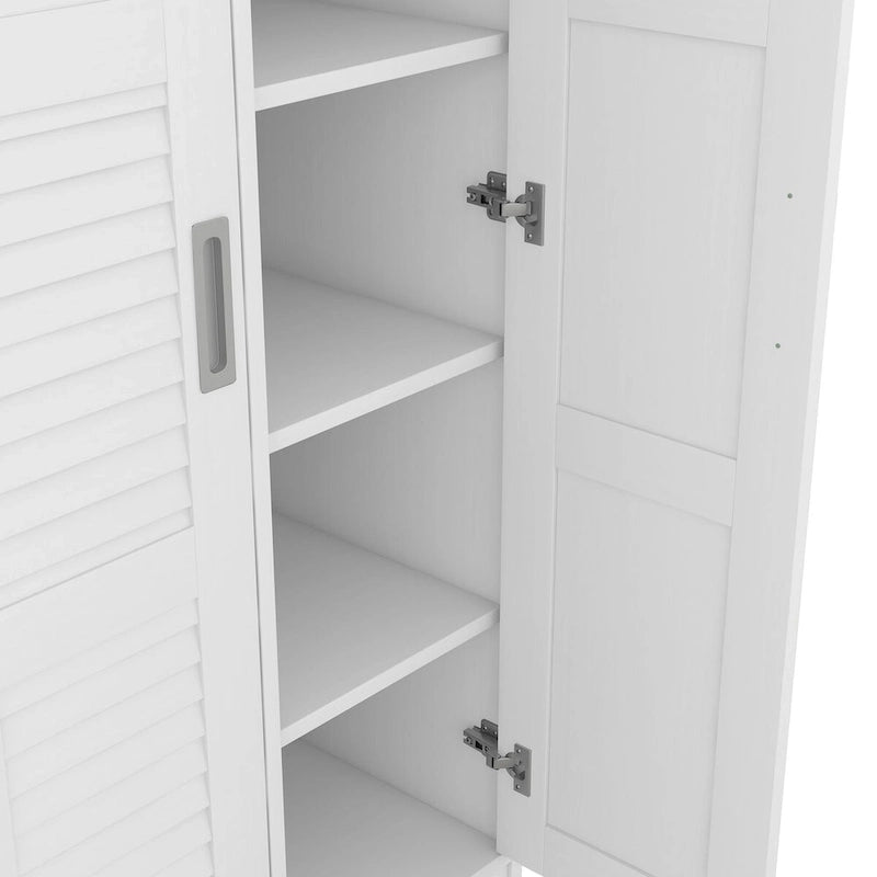Nestfair 3-Door Shutter Wardrobe with Shelves