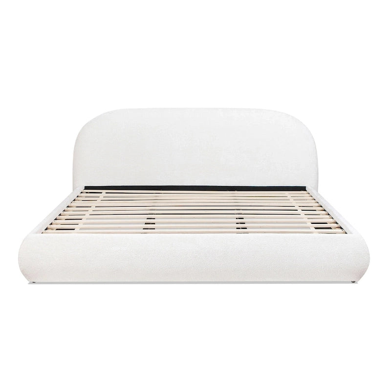 Archie Mid-Century Modern Velvet Upholstered Arched Platform Bed