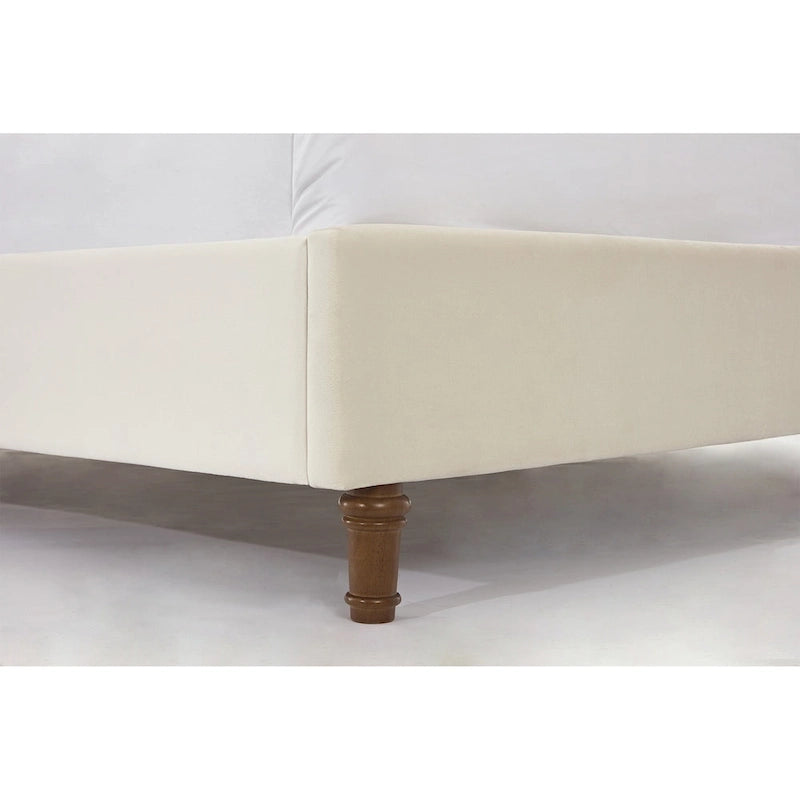 54 High Headboard Queen Peyton Upholstered Velvet Bed