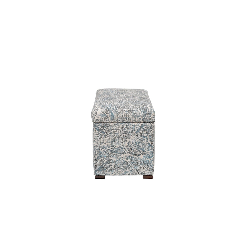 Angela Transitional Living Room Storage Trunk Bench