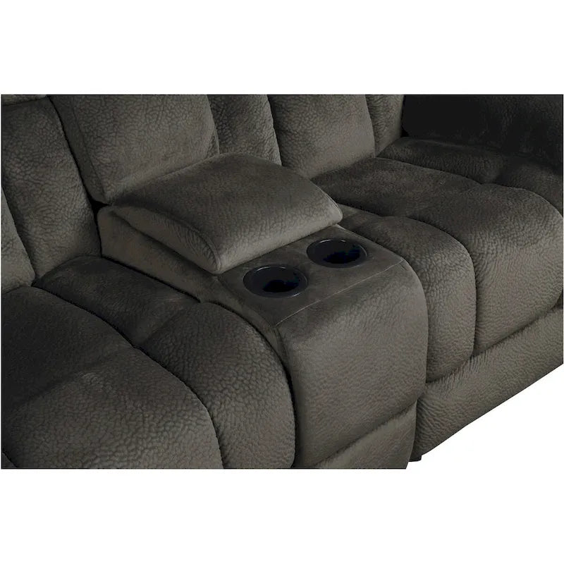 Elena Chocolate Fabric Living Room Set