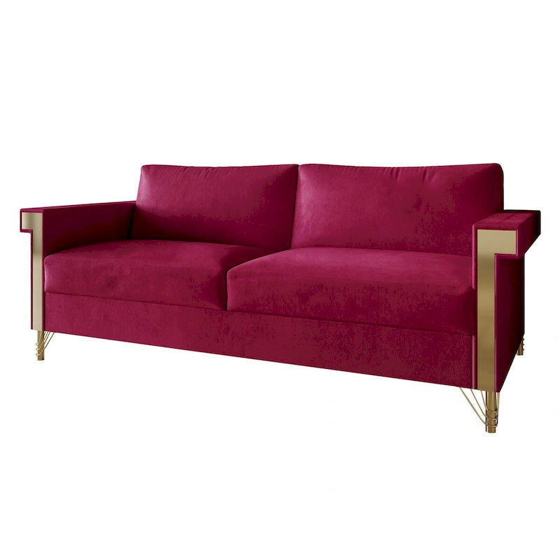 CraftPorch Glam Velvet Upholstered 2-Piece Living Room Set
