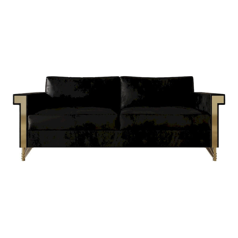 CraftPorch Glam Velvet Upholstered 2-Piece Living Room Set