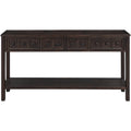 Rustic Entryway Console Table with Storage