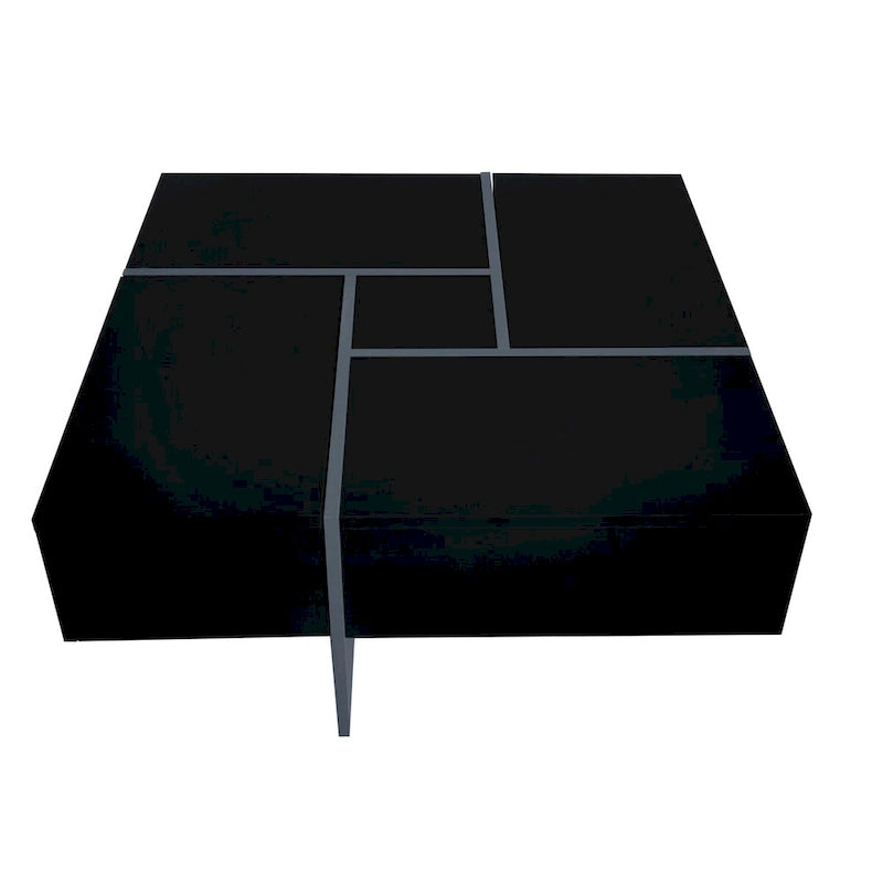 Coffee Table with 4 Hidden Storage Compartments