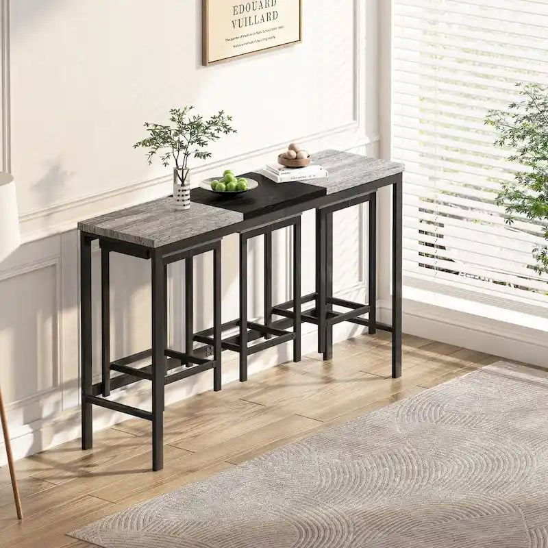 Long Dining Table Set