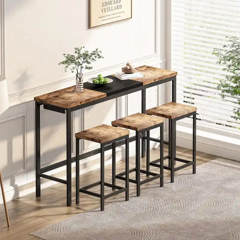 Long Dining Table Set