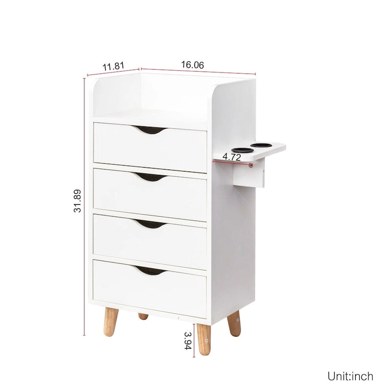 4 -Layer Salon Storage Cabinet