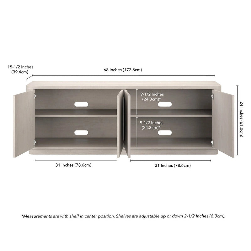 Plympton Rectangular TV Stand for TV's up to 75 - 68 Wide