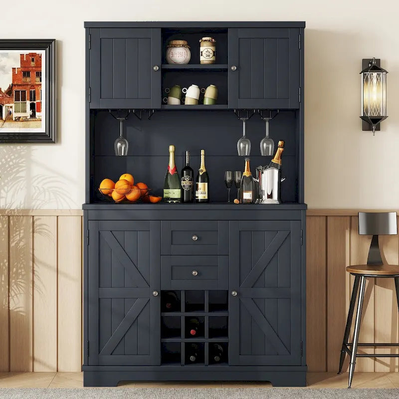 73.8H Kitchen Cabinet with Storage - N/A